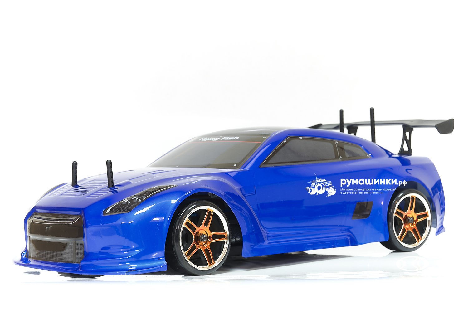 Радиоуправляемая машина для дрифта HSP Flying Fish 1 - 1:10 4WD кузов  Nissan R35 GTR 94123/GTR BL Купить с доставкой